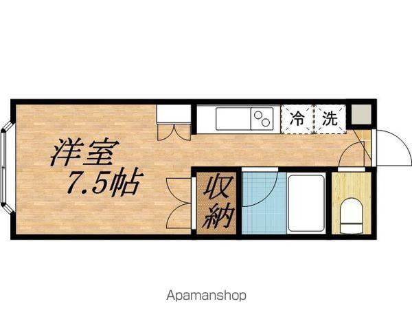 キャンパス文京台(1K/4階)の間取り写真