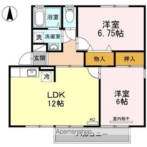 メゾン・ド・M A(3DK/1階)の間取り写真