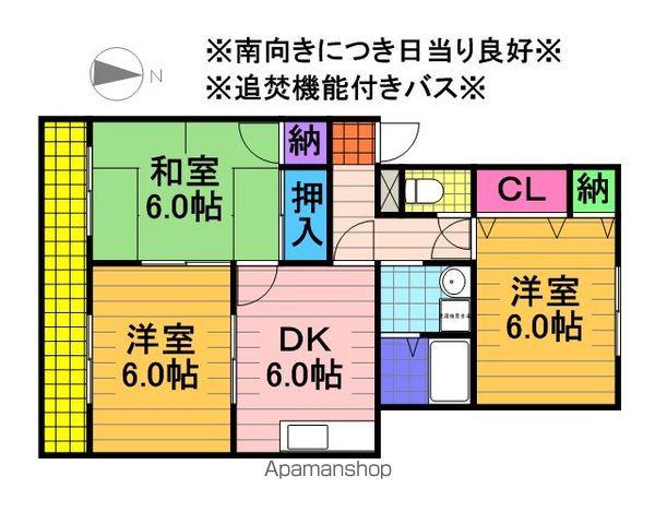サイプレス北習志野(3DK/1階)の間取り写真