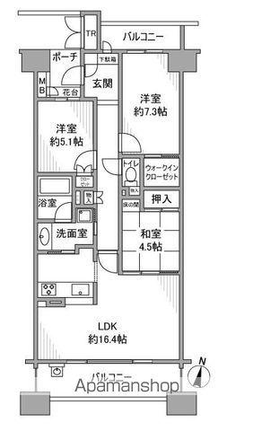 グランドメゾン勝川ネクシティウエストコート(3LDK/10階)の間取り写真
