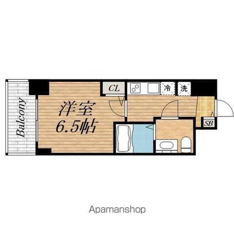 SERENITE本町リアン(1K/15階)の間取り写真
