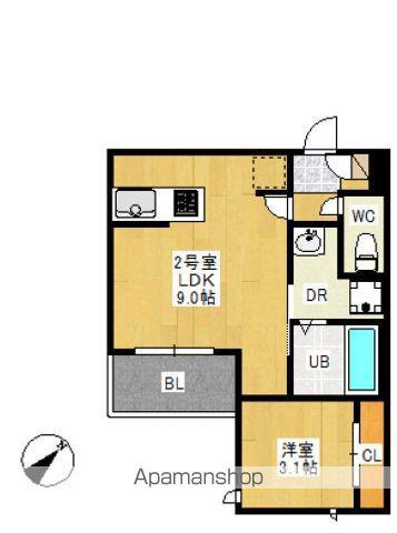 REGALEST VILLA 西川口 REGALEST 西(1LDK/2階)の間取り写真