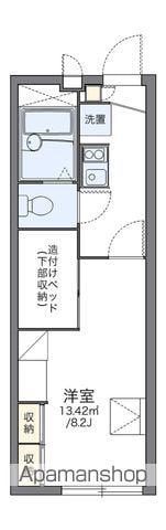 レオパレスサンシャインハイツ(1K/1階)の間取り写真