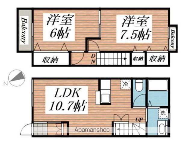 BLOOM彩(2LDK/1階)の間取り写真