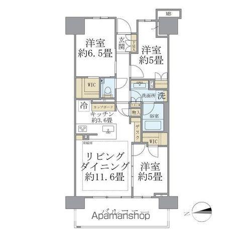 Brillia City 西早稲田 12階階 間取り