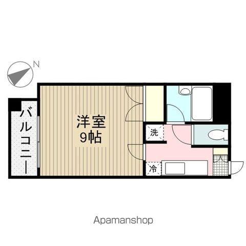 ベルメゾン松波(1K/3階)の間取り写真