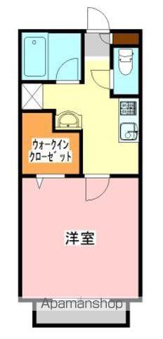 スカイハイツ(1K/1階)の間取り写真