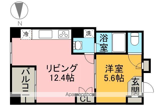 アップルパレス丸の内(1LDK/3階)の間取り写真
