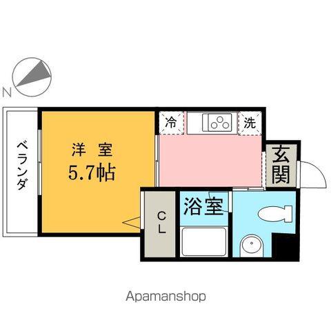 プロビデンス栄南(1K/7階)の間取り写真