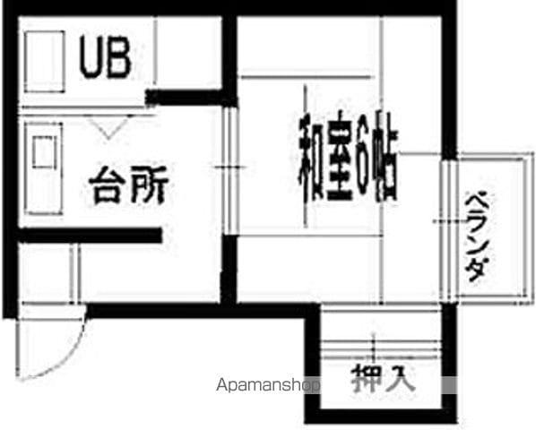ハイム西取石A棟(1K/2階)の間取り写真