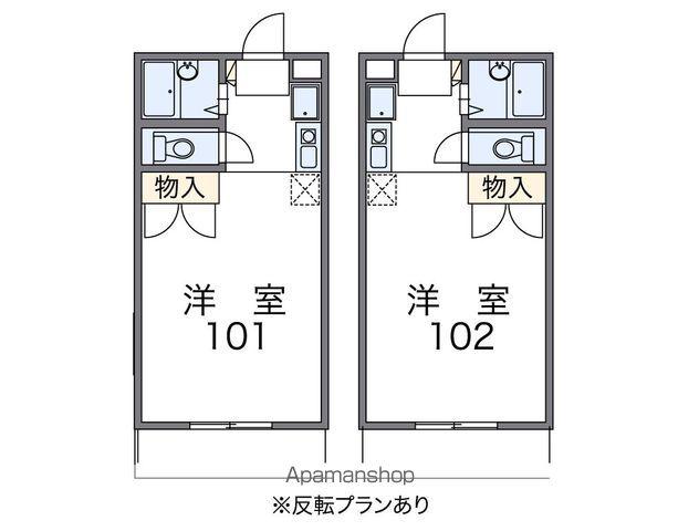 レオパレス西之川(1K/1階)の間取り写真