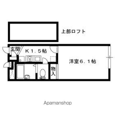 レオパレスウエストサイド(1K/1階)の間取り写真
