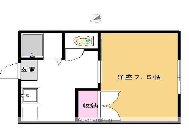 サカモトビレッジⅢ(1K/2階)の間取り写真