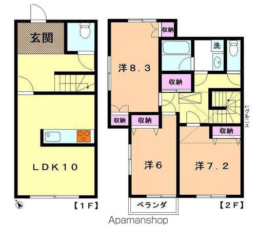 ベルコート(3LDK)の間取り写真