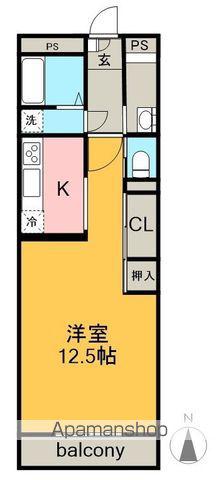 やなぎパークマンション(1K/1階)の間取り写真