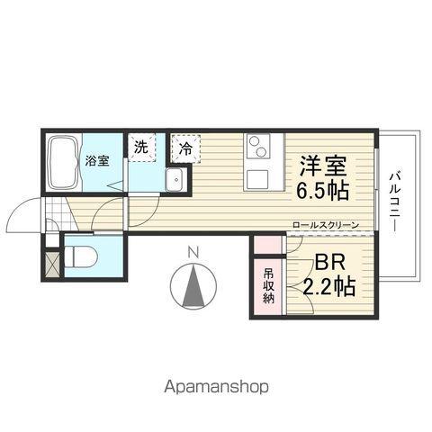 PARKHILLS(ワンルーム/3階)の間取り写真