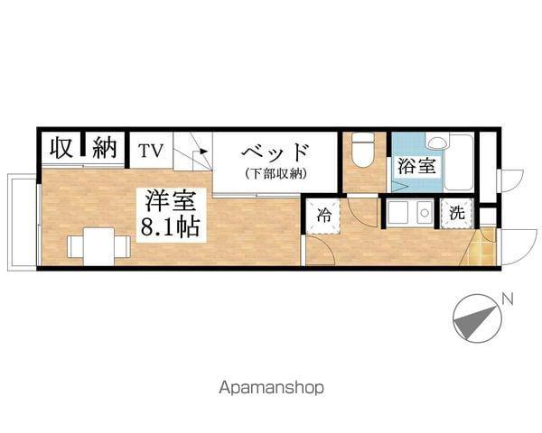 レオパレスSUN(1K/2階)の間取り写真