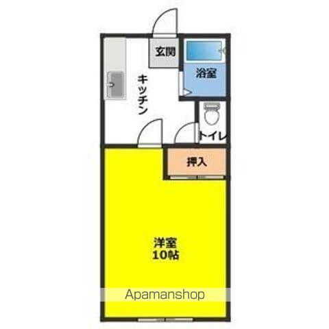 メゾンシーダ(1K/1階)の間取り写真