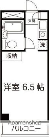 TIKS1(ワンルーム/5階)の間取り写真