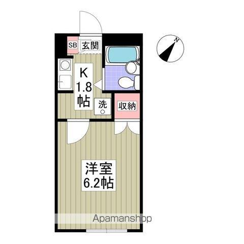 メゾンワコー(1K/1階)の間取り写真