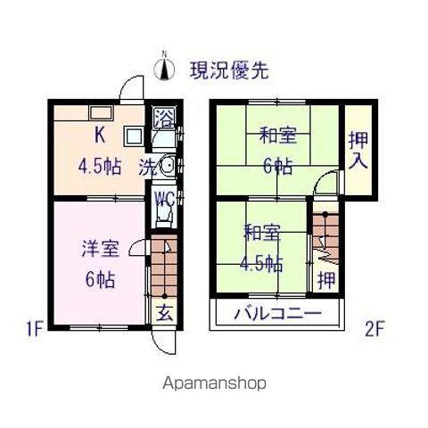 木原アパート(3K)の間取り写真