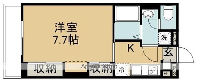 リブリ・サニーグレイス(1K/3階)の間取り写真