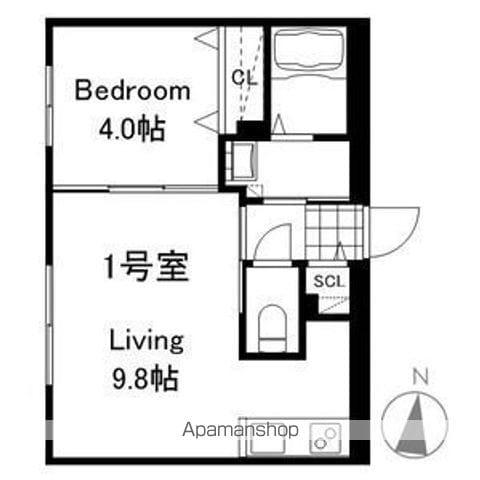 プレスタ平岸3-6MS(1LDK/5階)の間取り写真