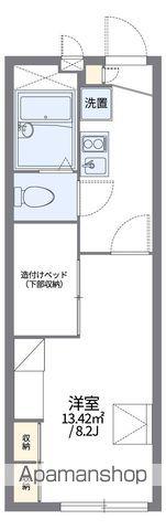 レオパレス富&義(1K/1階)の間取り写真
