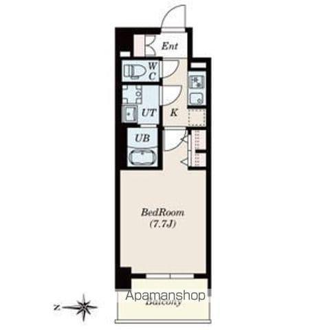 S-RESIDENCE堀田BEAUTE(1K/10階)の間取り写真