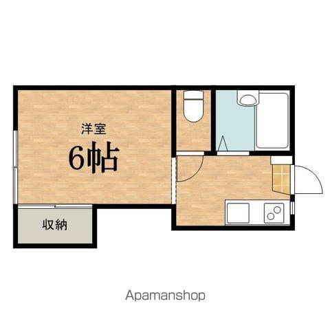 美乃里コーポ(1K/1階)の間取り写真