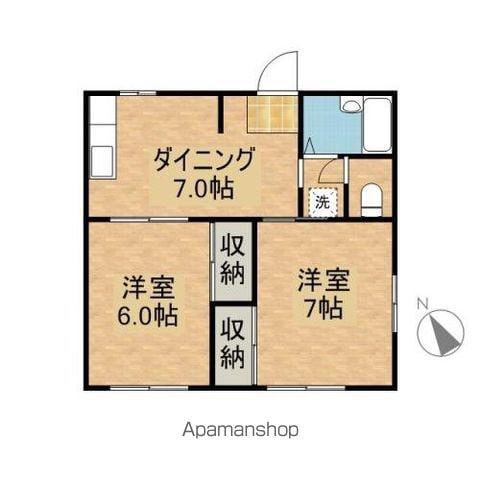 PROVINCE(2DK/1階)の間取り写真