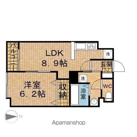 LAURELCOURT常盤(1LDK/8階)の間取り写真