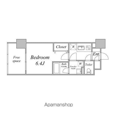 GRANDIA卸町(1K/1階)の間取り写真