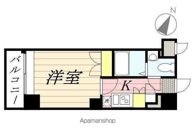 クレタ県庁前(1K/7階)の間取り写真
