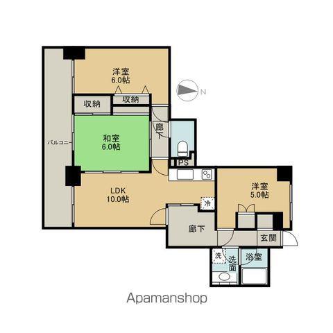 ダイアパレスグランシティ雨宮(3LDK/11階)の間取り写真