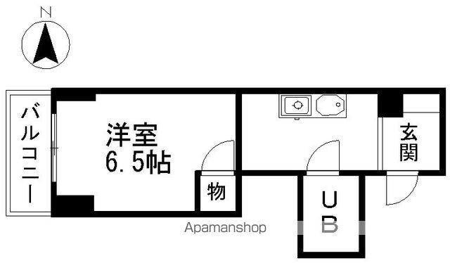第二戸嶋屋ビル(1K/3階)の間取り写真