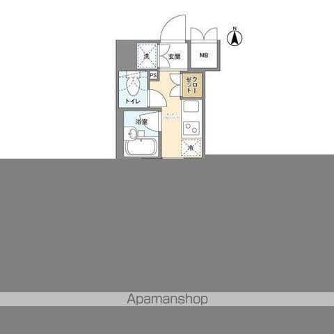 ルーブル上高井戸(1K/3階)の間取り写真