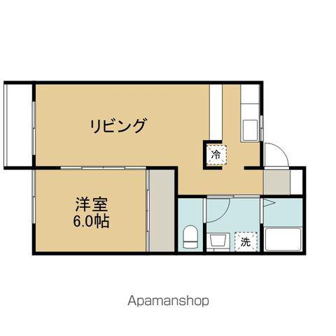 パレスプリーマB(1LDK/1階)の間取り写真