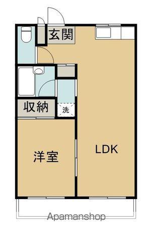 グラッドハウス・リオ(1LDK/2階)の間取り写真