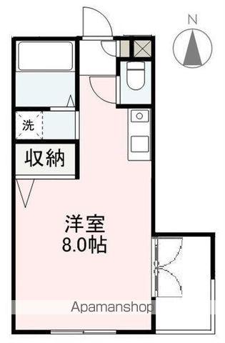 セイントグレース(ワンルーム/2階)の間取り写真