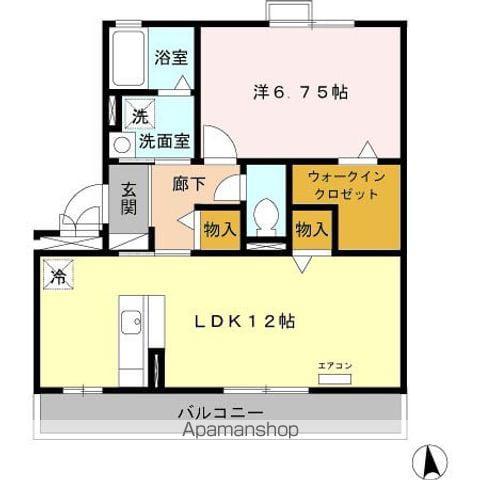 ホープM Ⅲ(1LDK/2階)の間取り写真