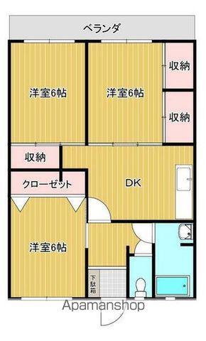 スカイコート大石町NO1(3DK/6階)の間取り写真