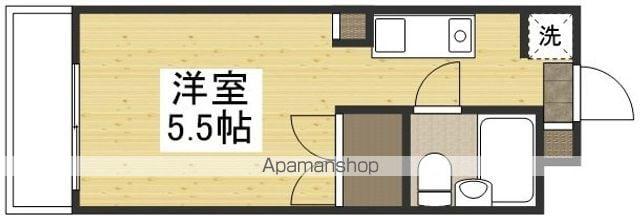 ノーブルハイツ清心町(ワンルーム/3階)の間取り写真