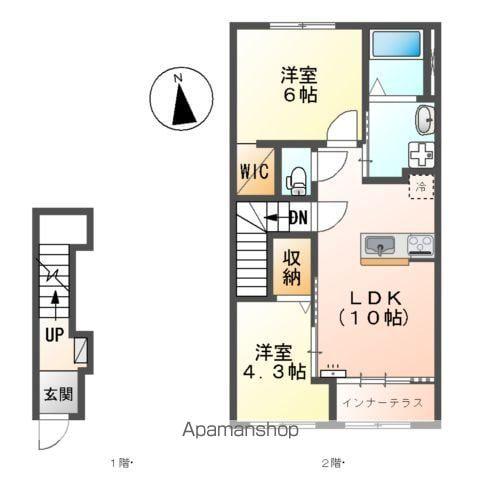 ファミーリエ(2LDK/2階)の間取り写真