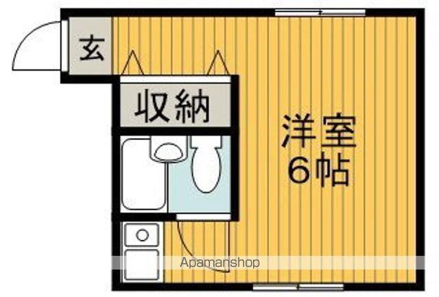 メープルサトウ(ワンルーム/2階)の間取り写真