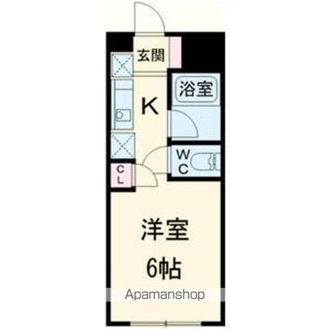 メゾン村上(1K/2階)の間取り写真