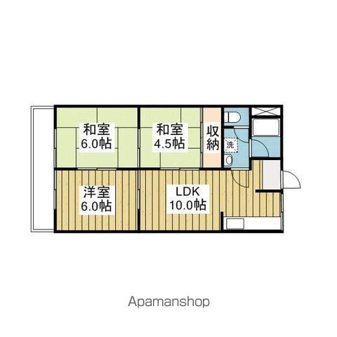 たかおマンション(3LDK/1階)の間取り写真