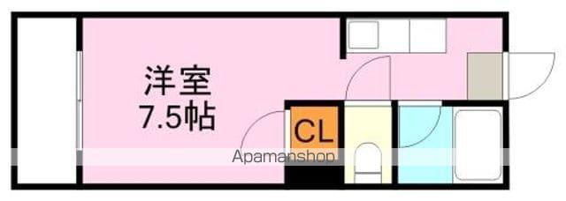 アビターレ下荒田Ⅰ(ワンルーム/5階)の間取り写真