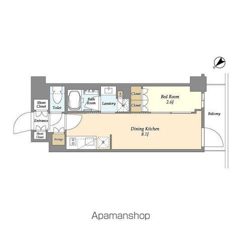 グランカーサ瑞江(1LDK/4階)の間取り写真