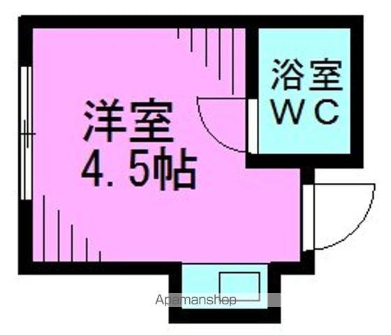 ドリームシティ高円寺(ワンルーム/1階)の間取り写真